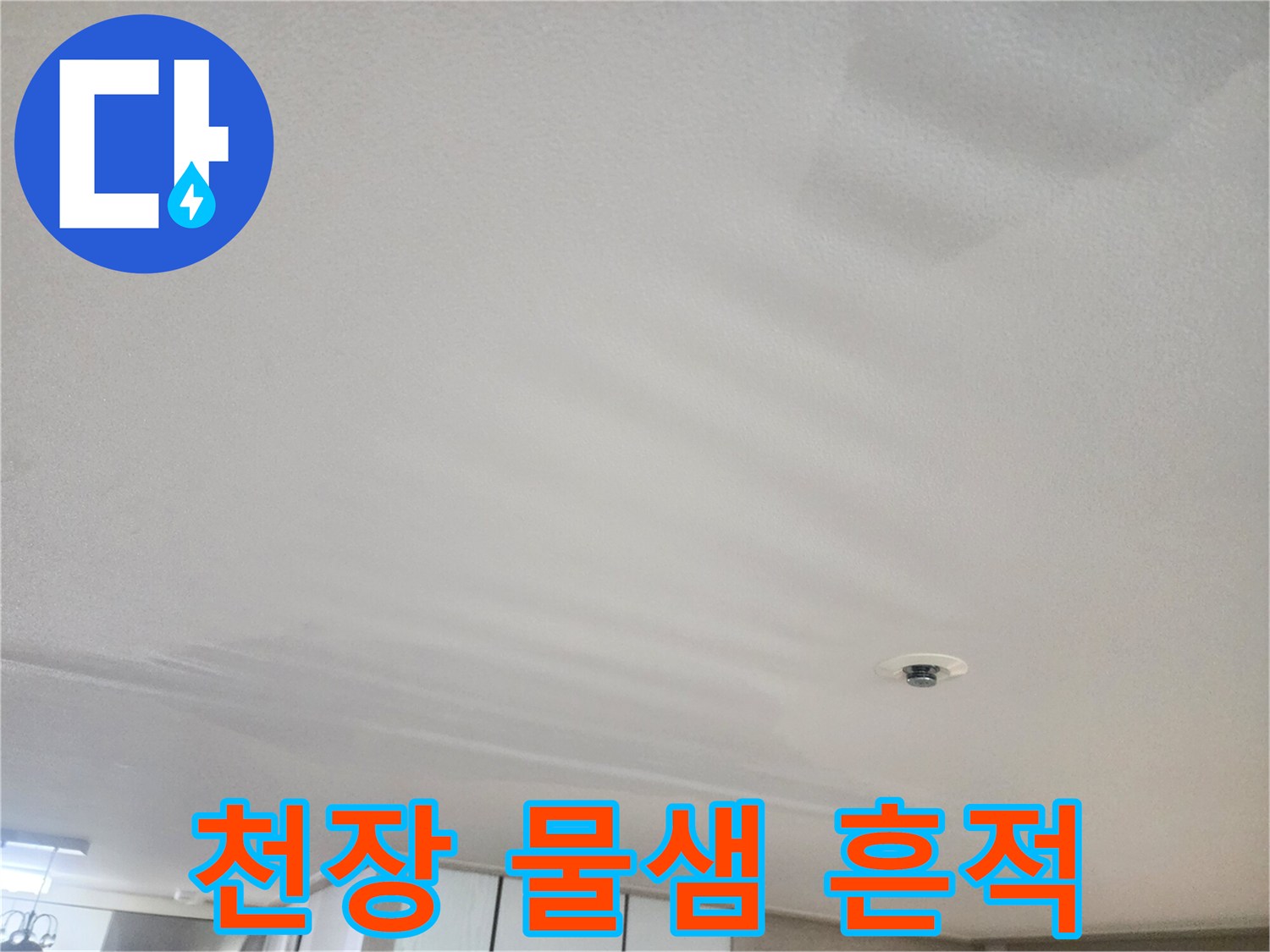 동대문구-거실-천장-물샘-부위-확인