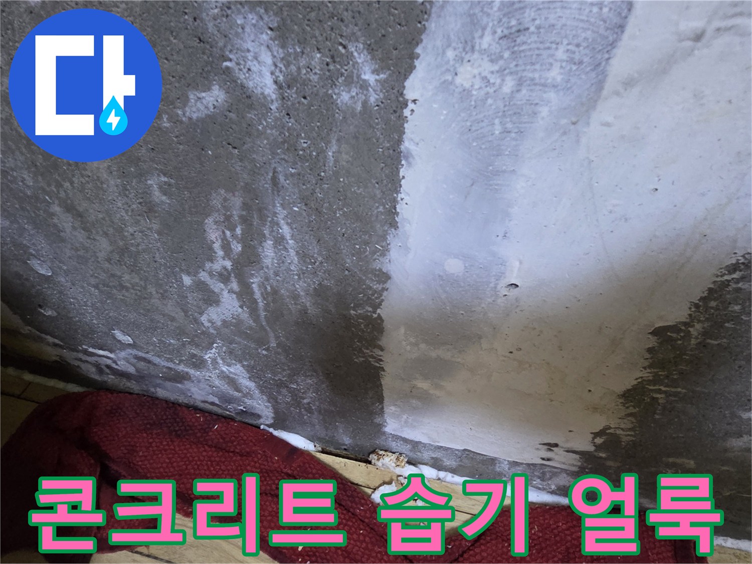 하얗게-얼룩진-축축한-콘크리트-벽면