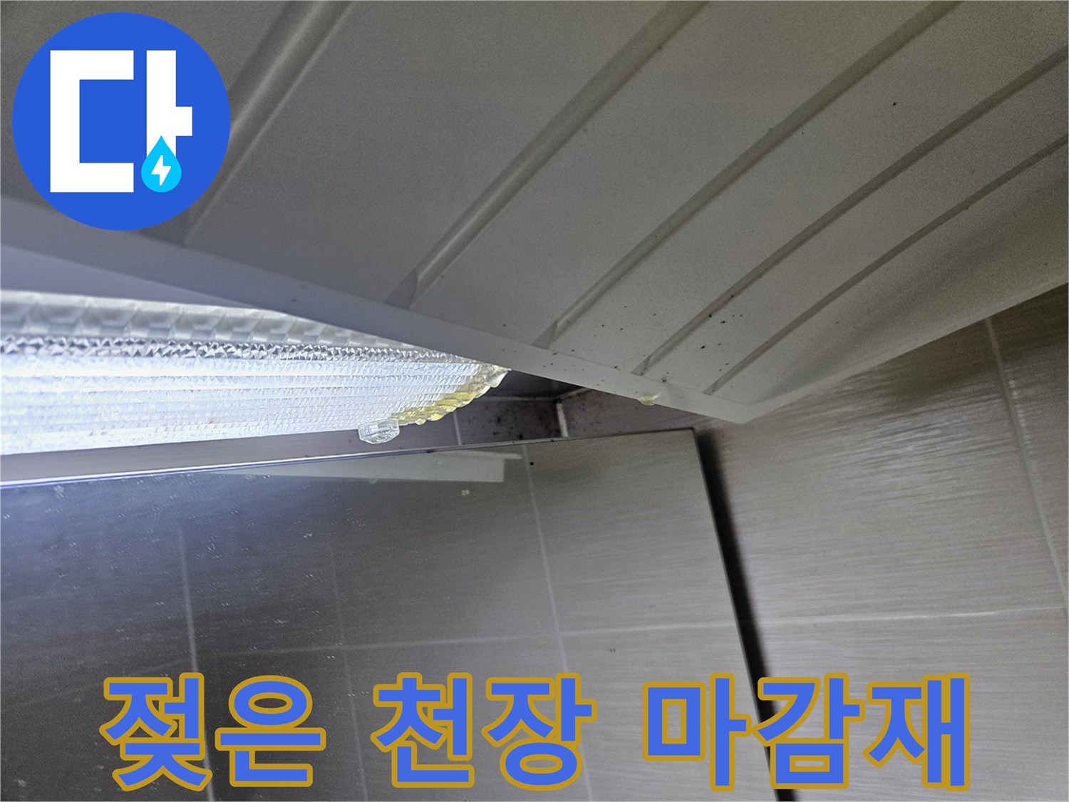 욕실-천장-마감재-틈새의-축축한-상태-기록