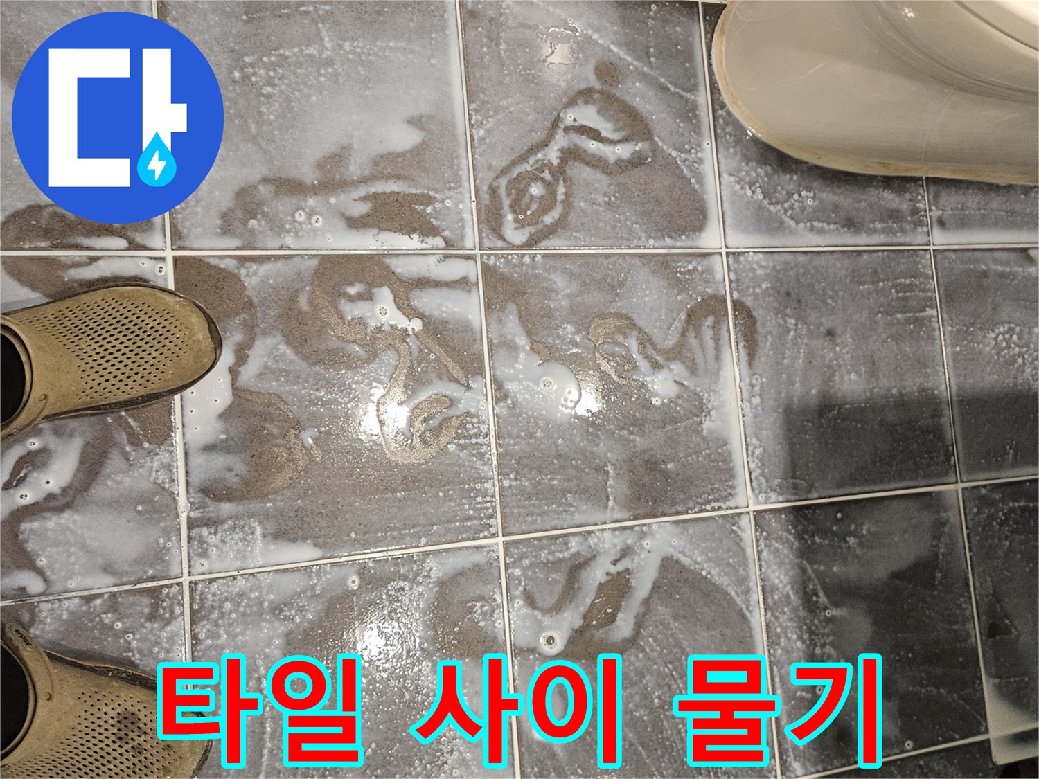 욕실-타일-사이로-스며나온-하얀-물기