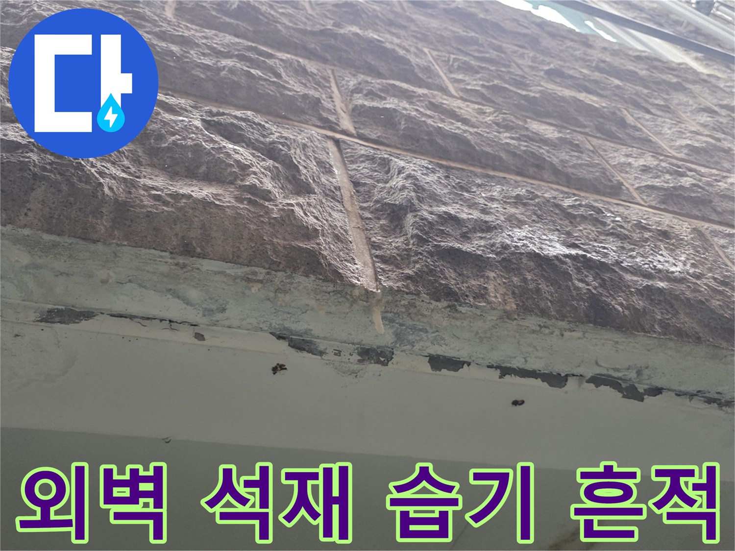 물기가-스며든-필로티-주차장-외벽
