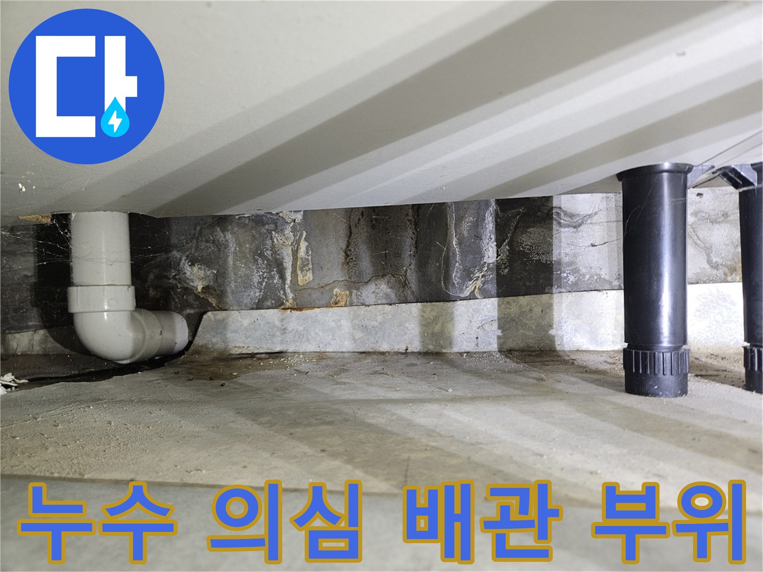 배관-연결부-주변의-습윤한-벽면-상태
