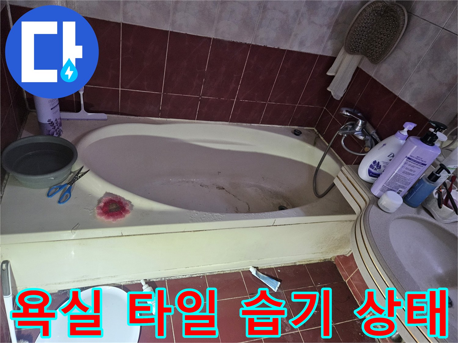 욕조-가장자리-및-바닥-타일-점검-사진
