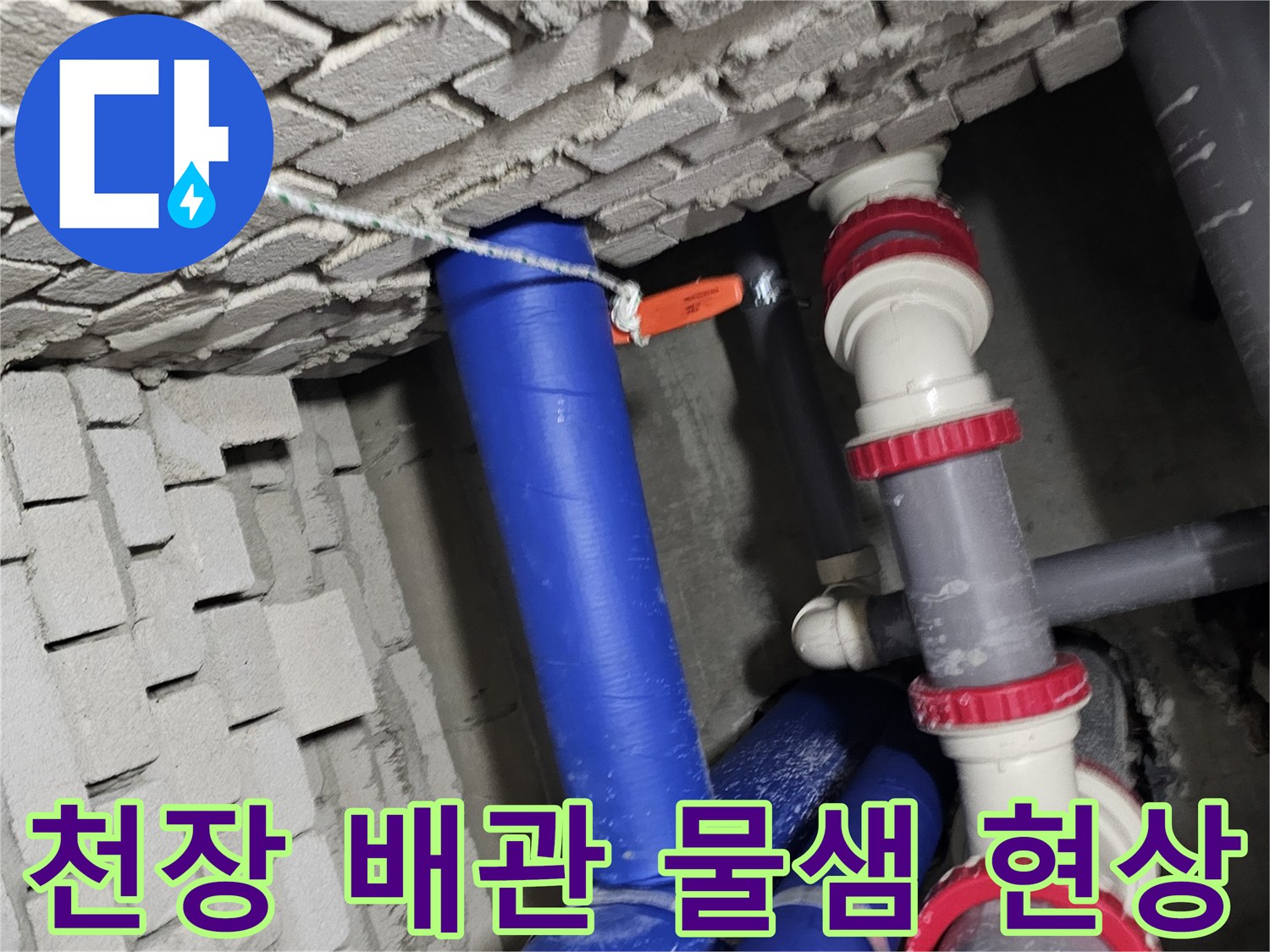 송파구-건물-천장-내부-배관-주변-습기-상태