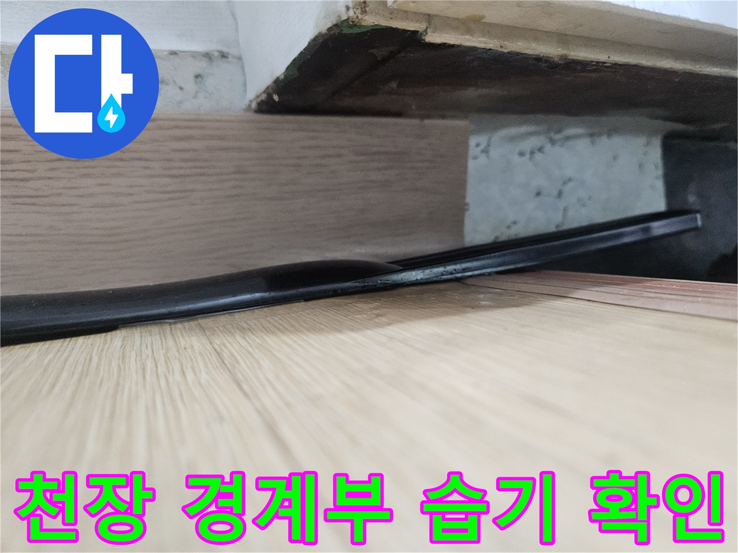 현관-천장-틈새-사이로-스며든-습기-상태