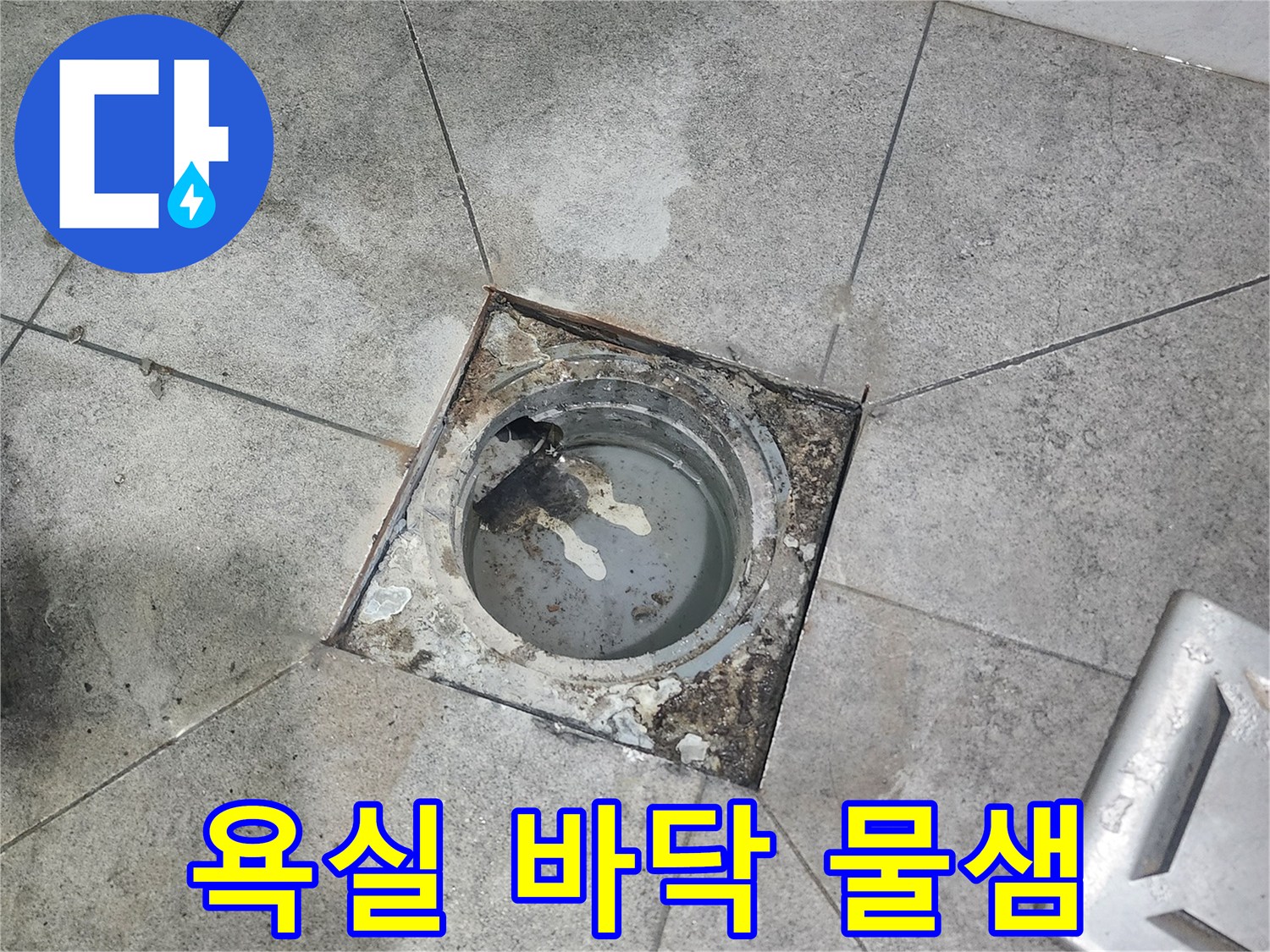 욕실-배수구-파손-여부-확인-중