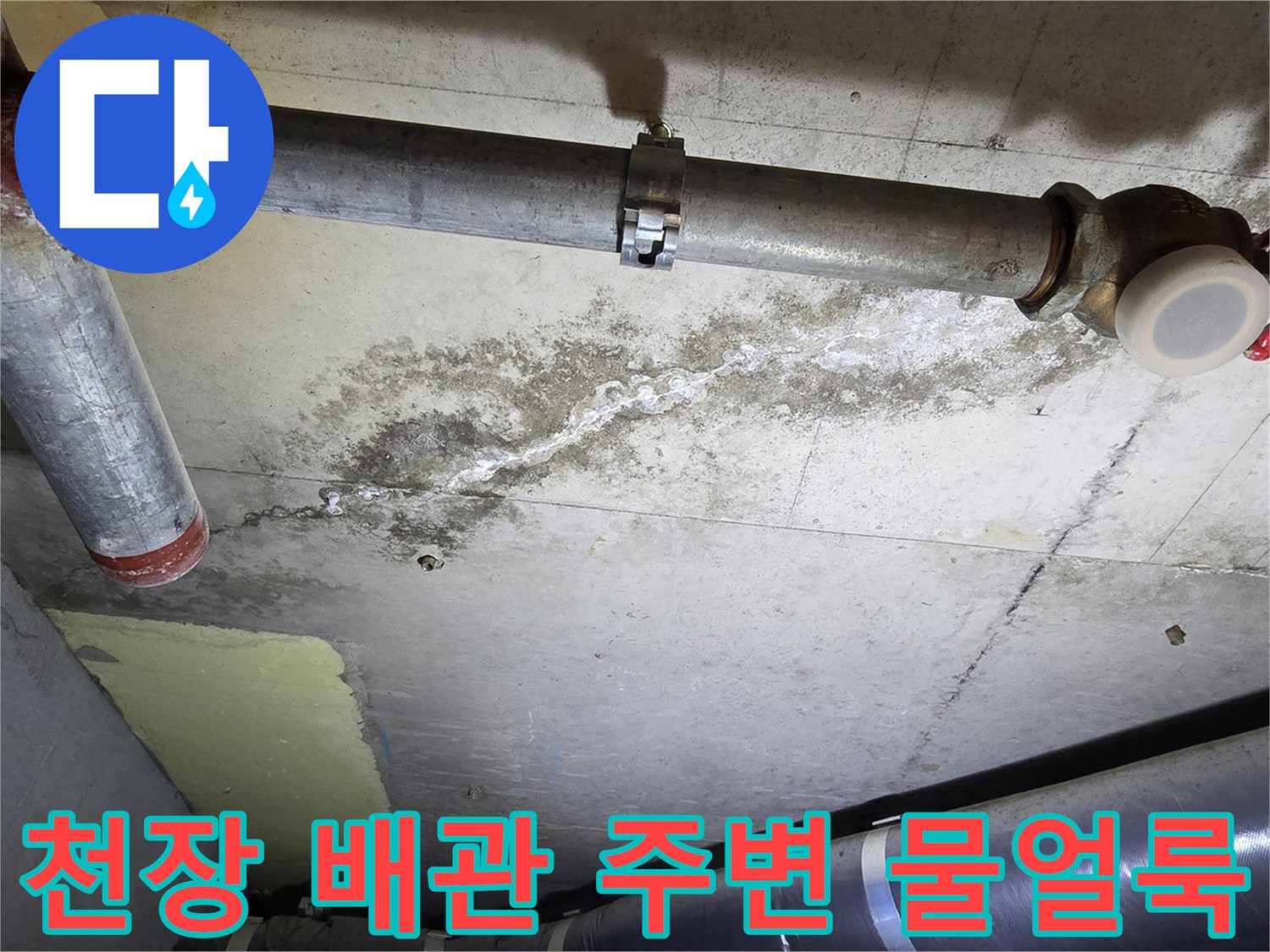 안양-비산동-아파트-천장-배관-주변의-습기-및-얼룩