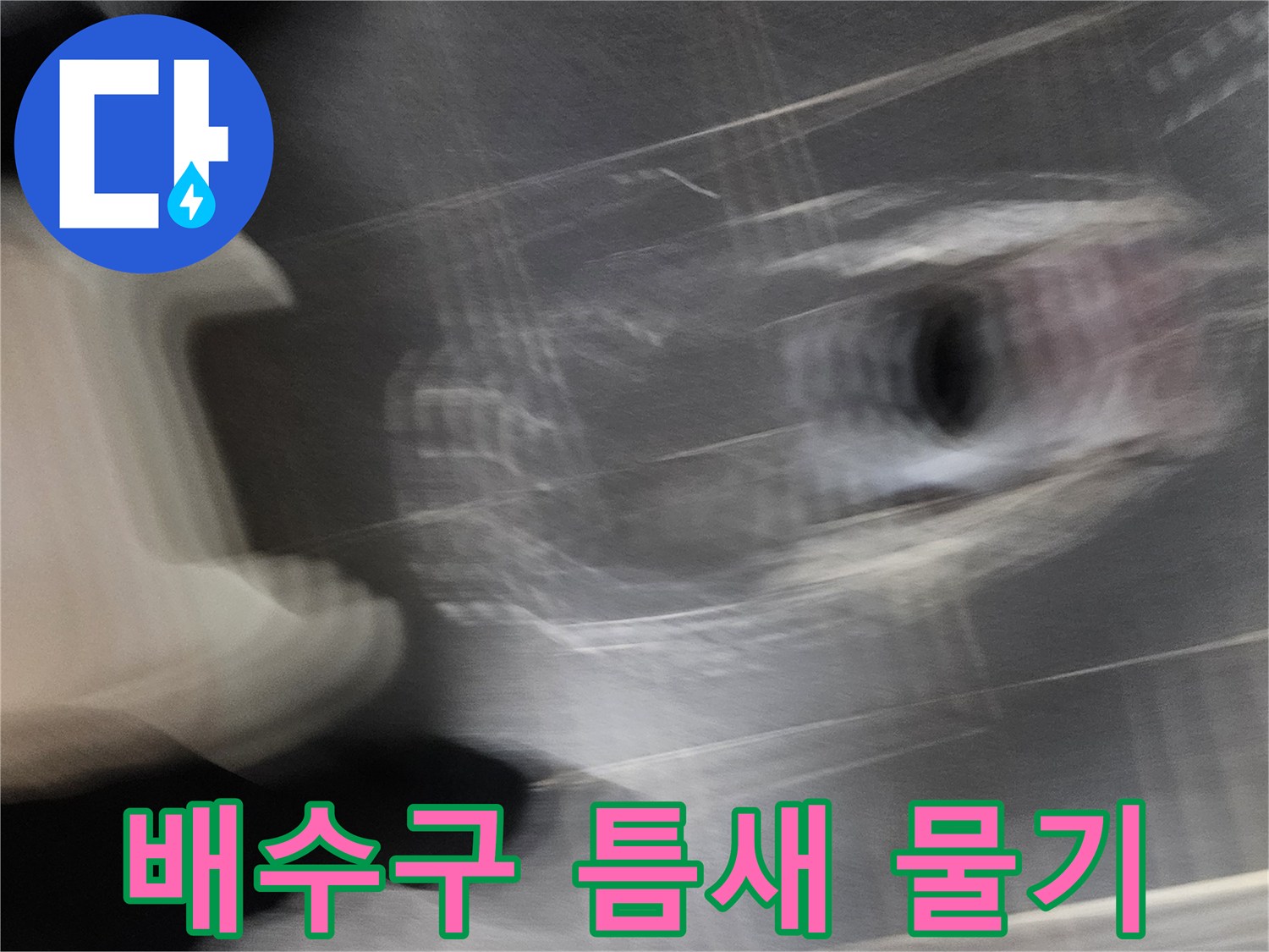 욕실-배수구-주변의-물기가-고인-상태