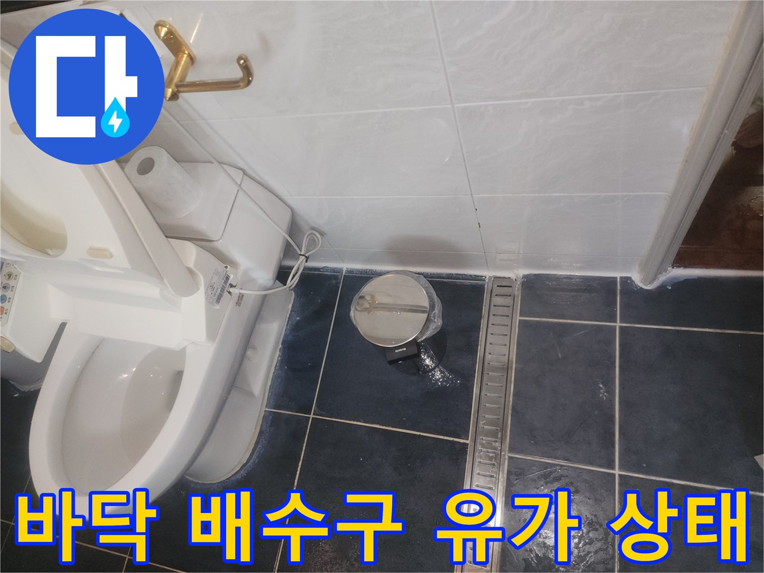 욕실-배수구 주변의 물고임 및 틈새 확인