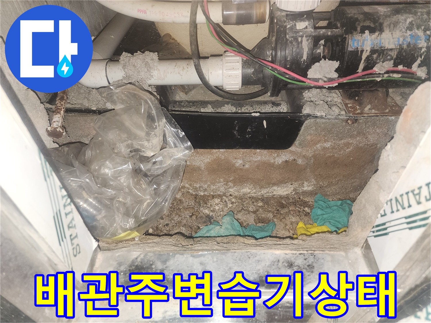 욕조-내부-배관-연결부-물고임-현상
