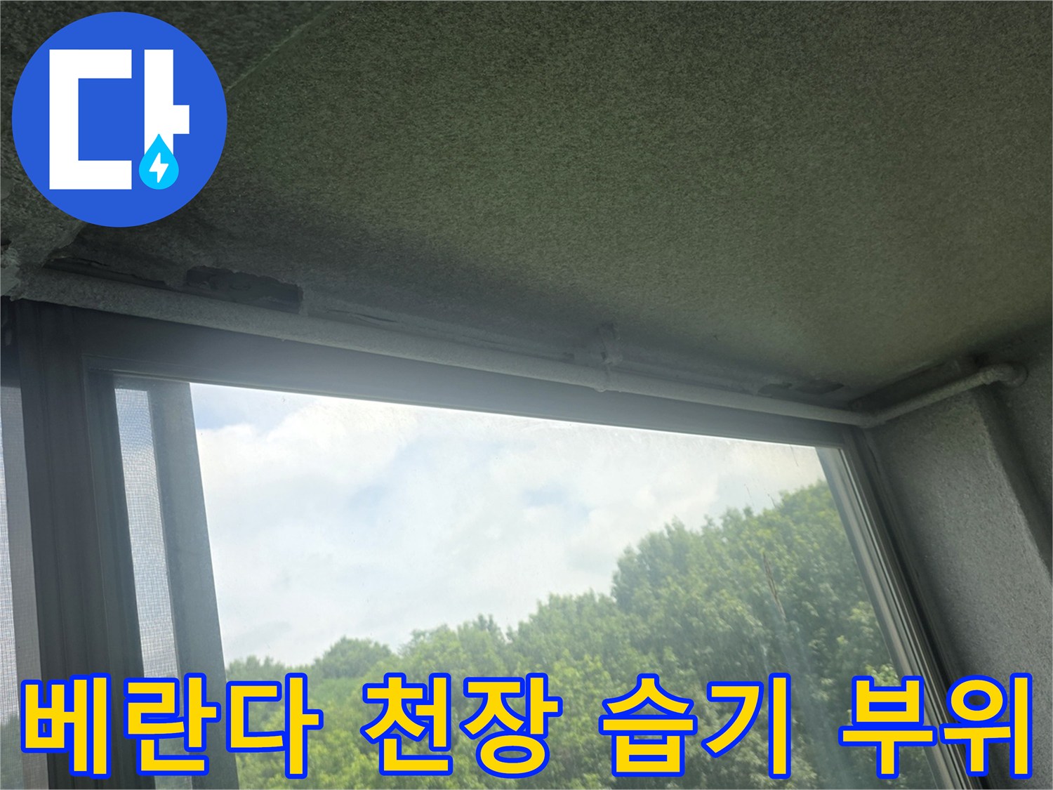 습기에-젖은-베란다-천장-콘크리트-슬라브