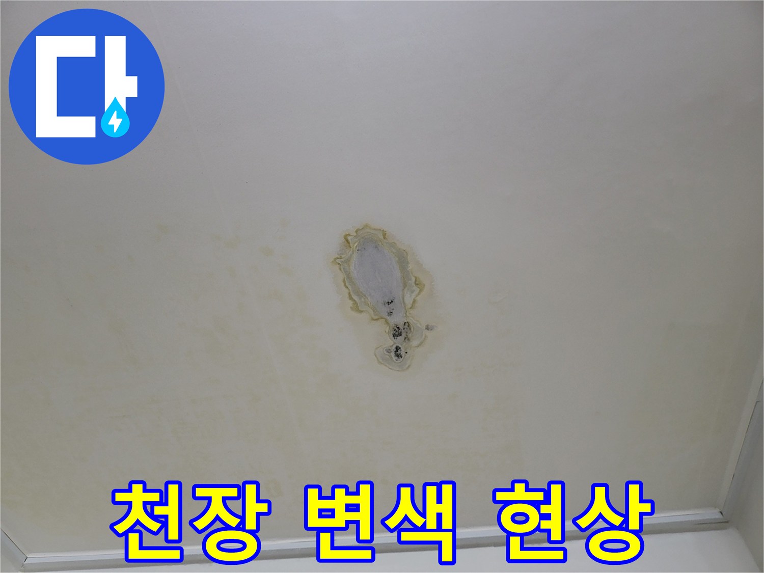 물자국이-남은-아파트-거실-천장