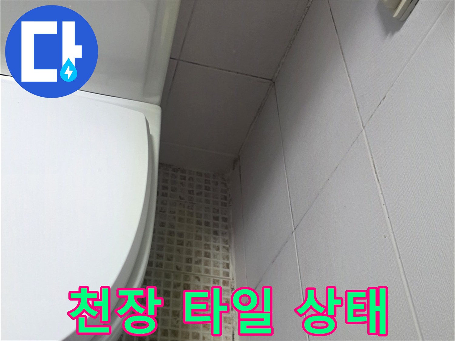욕실-천장-타일-및-환풍기-주변-상태-확인