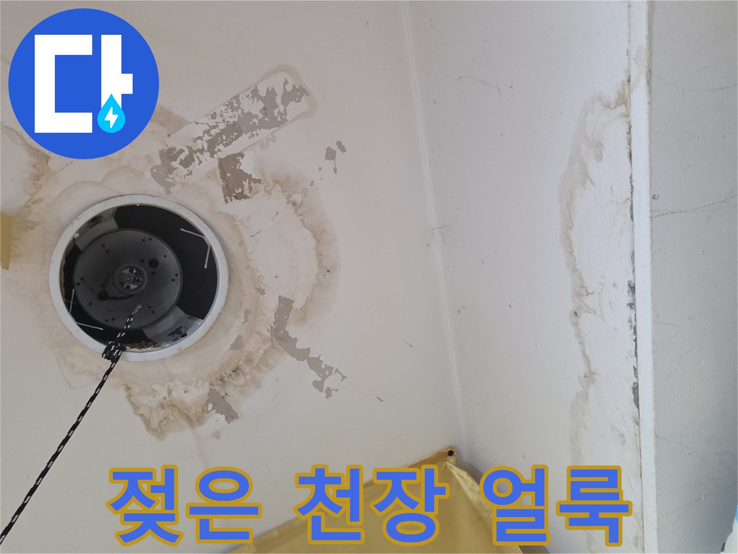 천장-매립등-주변-누수-오염-상태