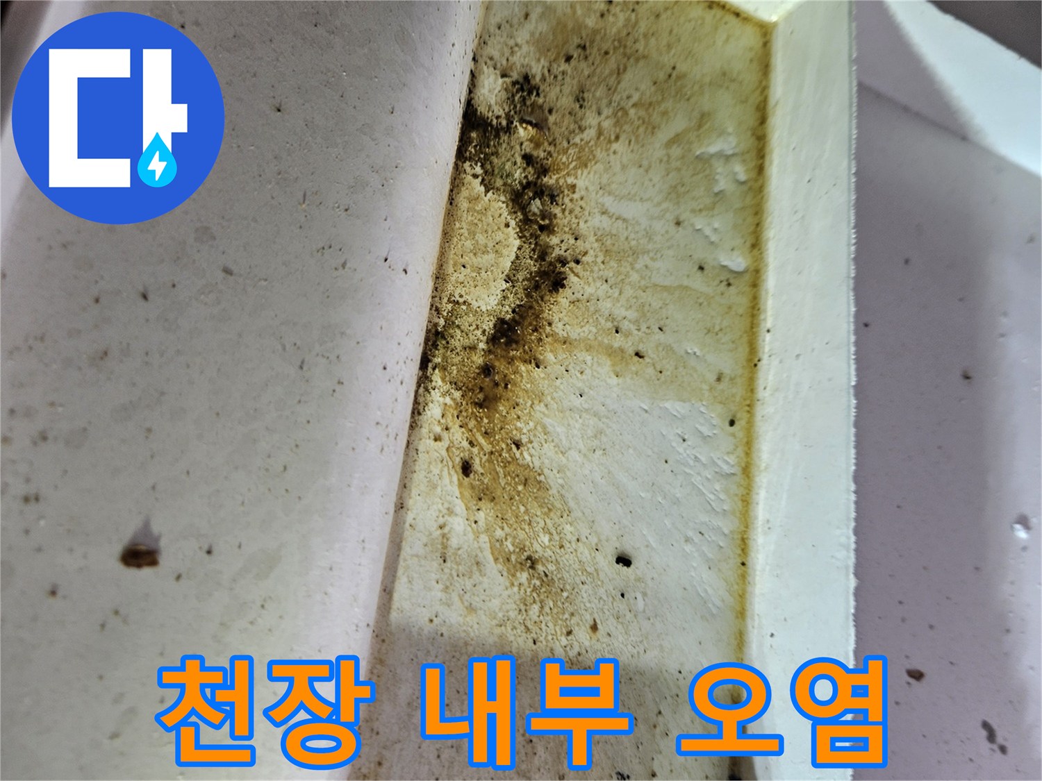 습기로-인한-천장-마감재-오염