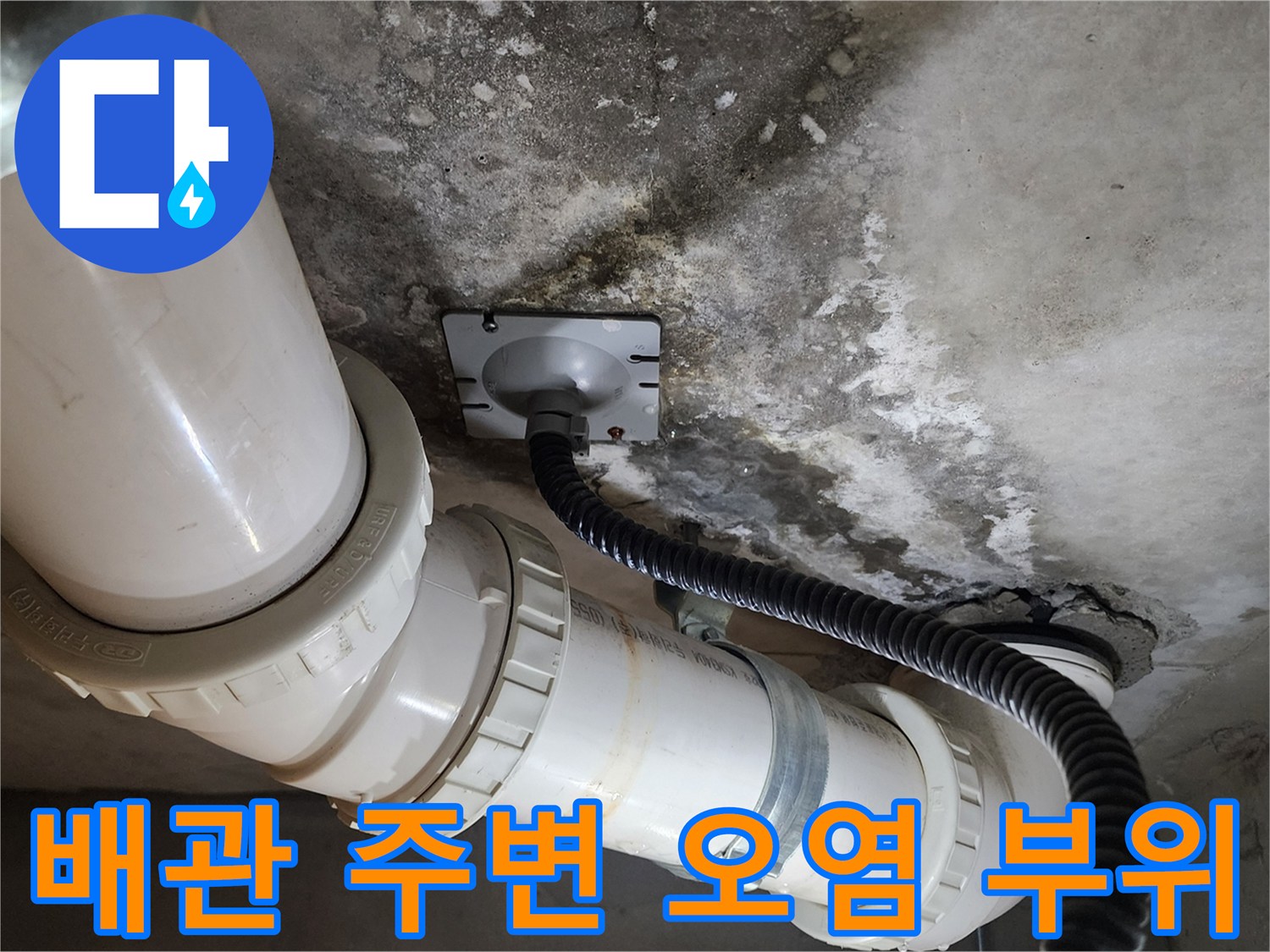 오염된-천장-배관-연결부와-습기가-맺힌-벽면