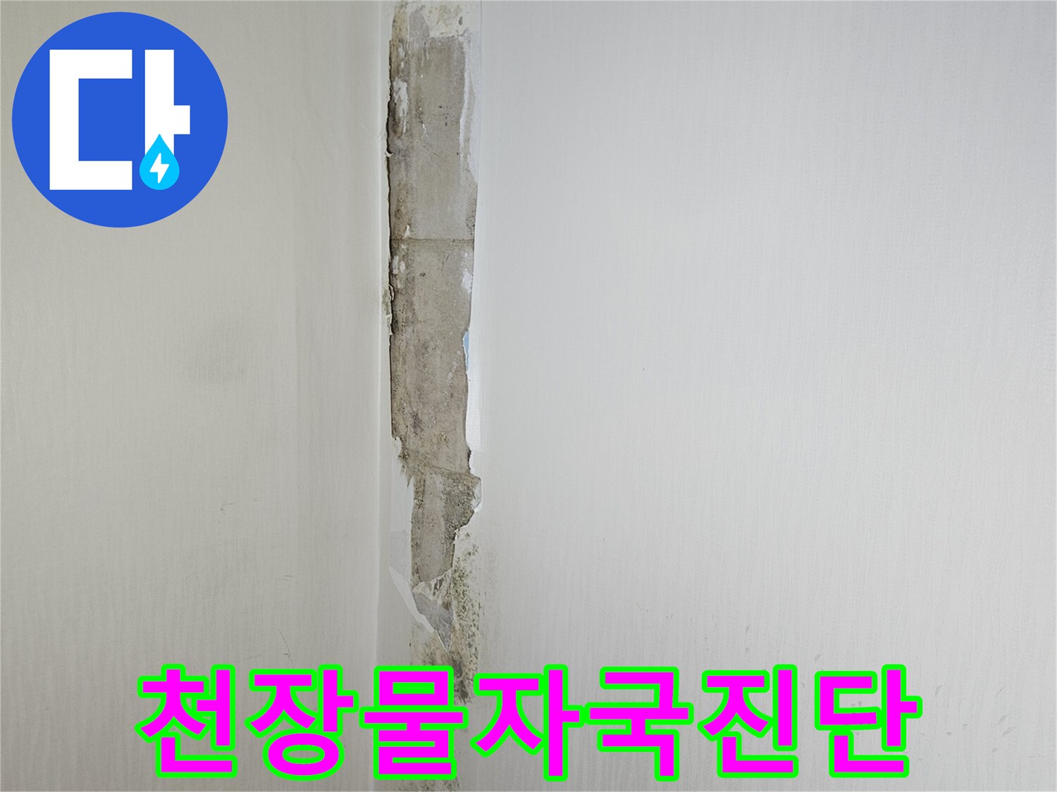 곰팡이가-발생한-천장-및-벽면-경계
