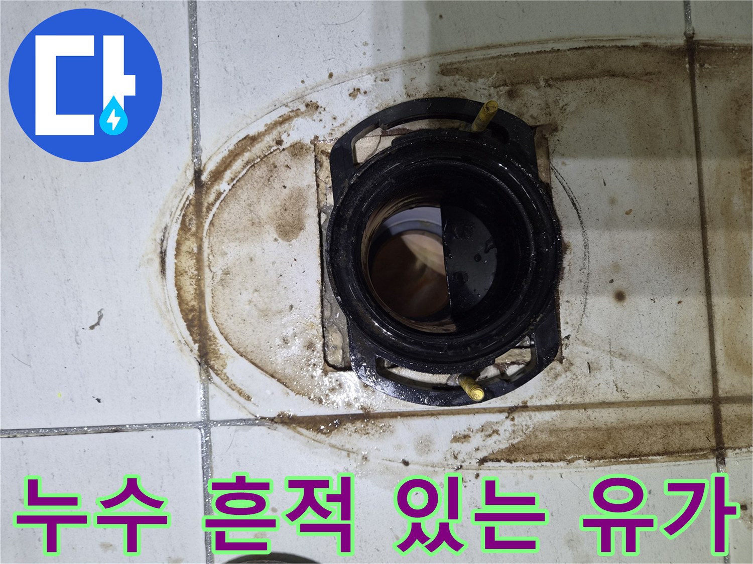 오염된-배수구-입구-상태