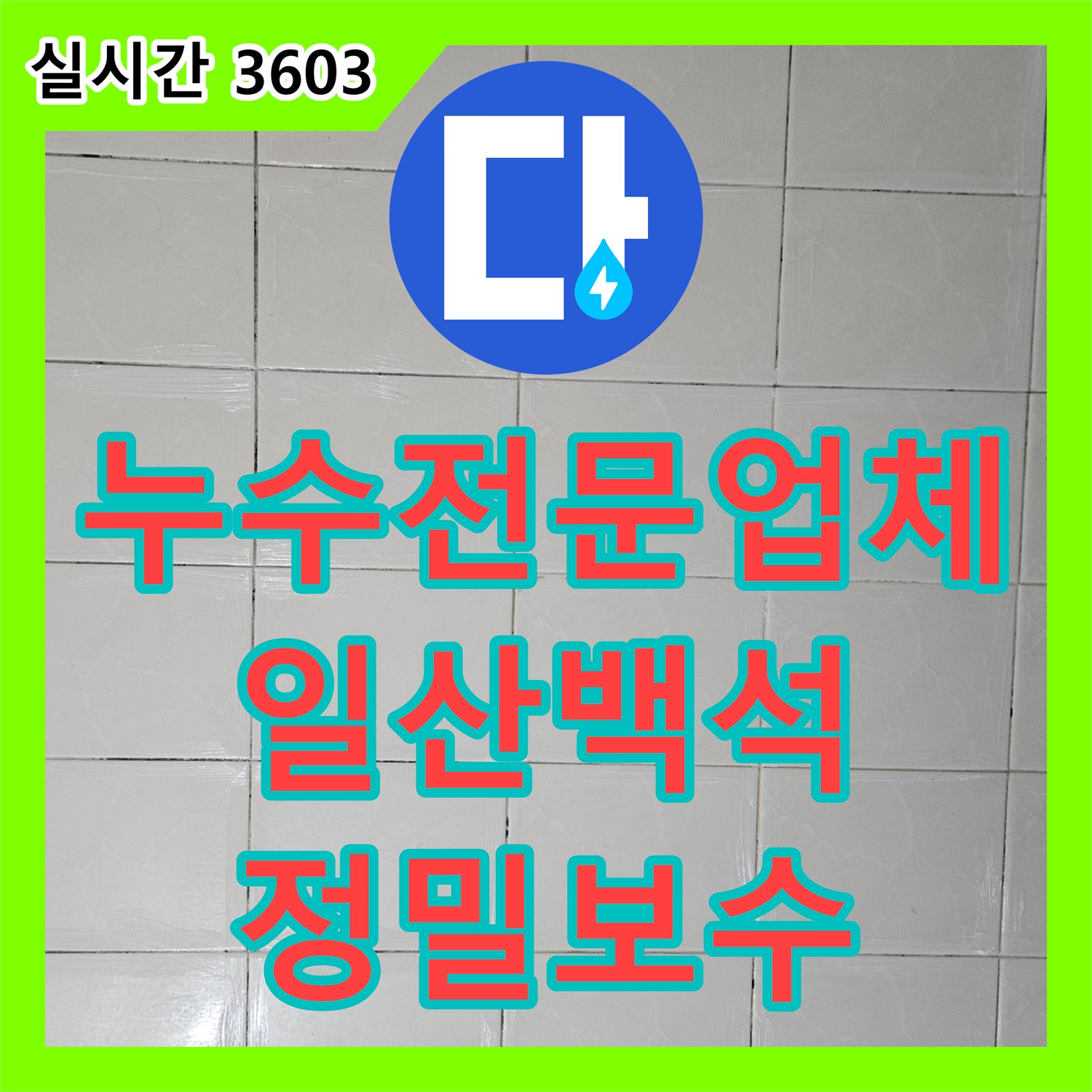 누수전문업체 욕실 배수구 유가의 방수층 파손을 보강하여 누수를 차단한 과정 경기 고양시 일산동구 백석동