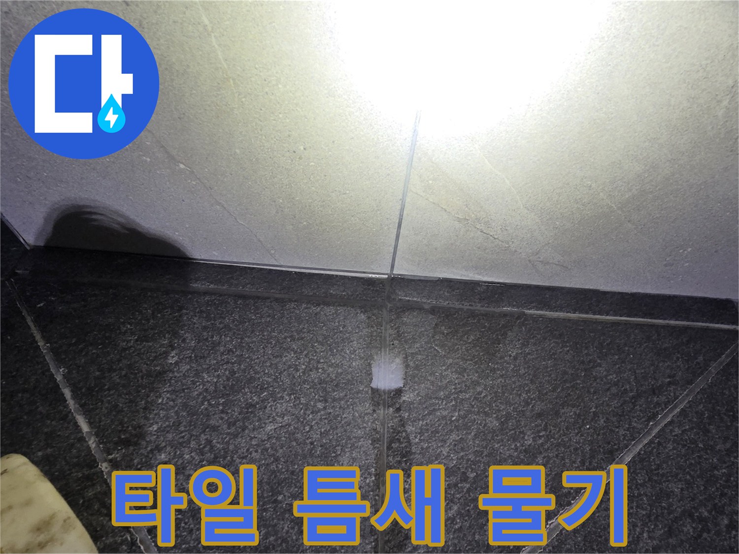 욕실-바닥-타일-사이의-습윤한-상태