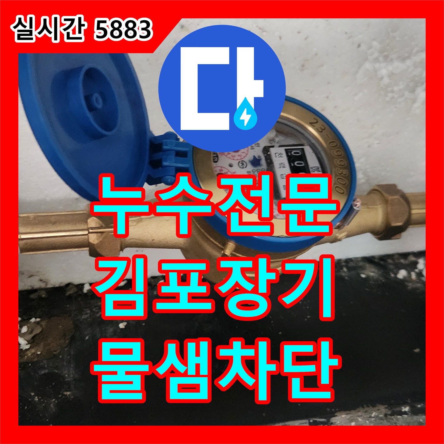 누수전문 빌라 세입자 요청으로 노후 계량기를 교체하여 물샘 현상을 잡은 경기 김포시 장기동