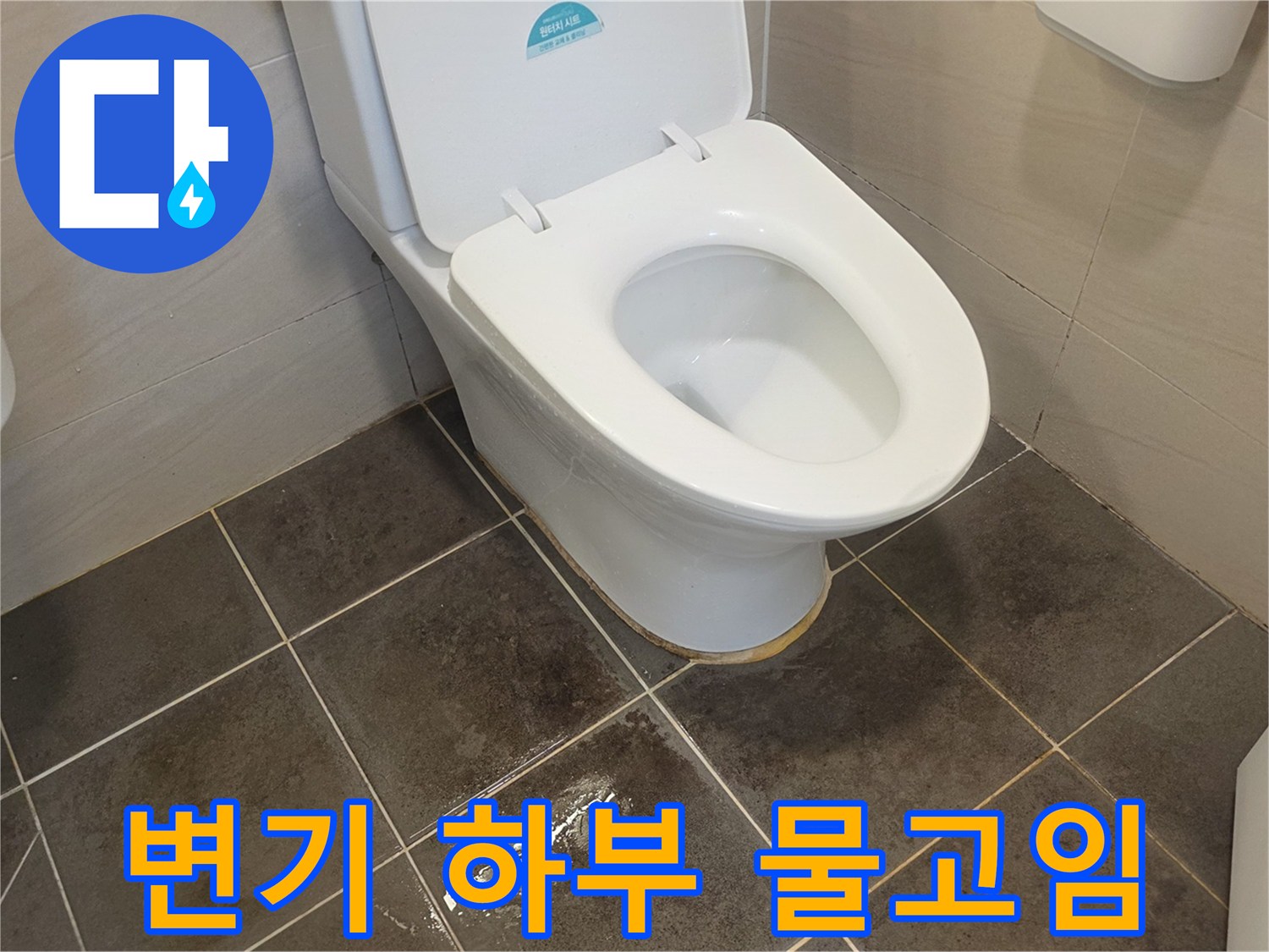 양변기-주변-타일-틈새-물고임-상태