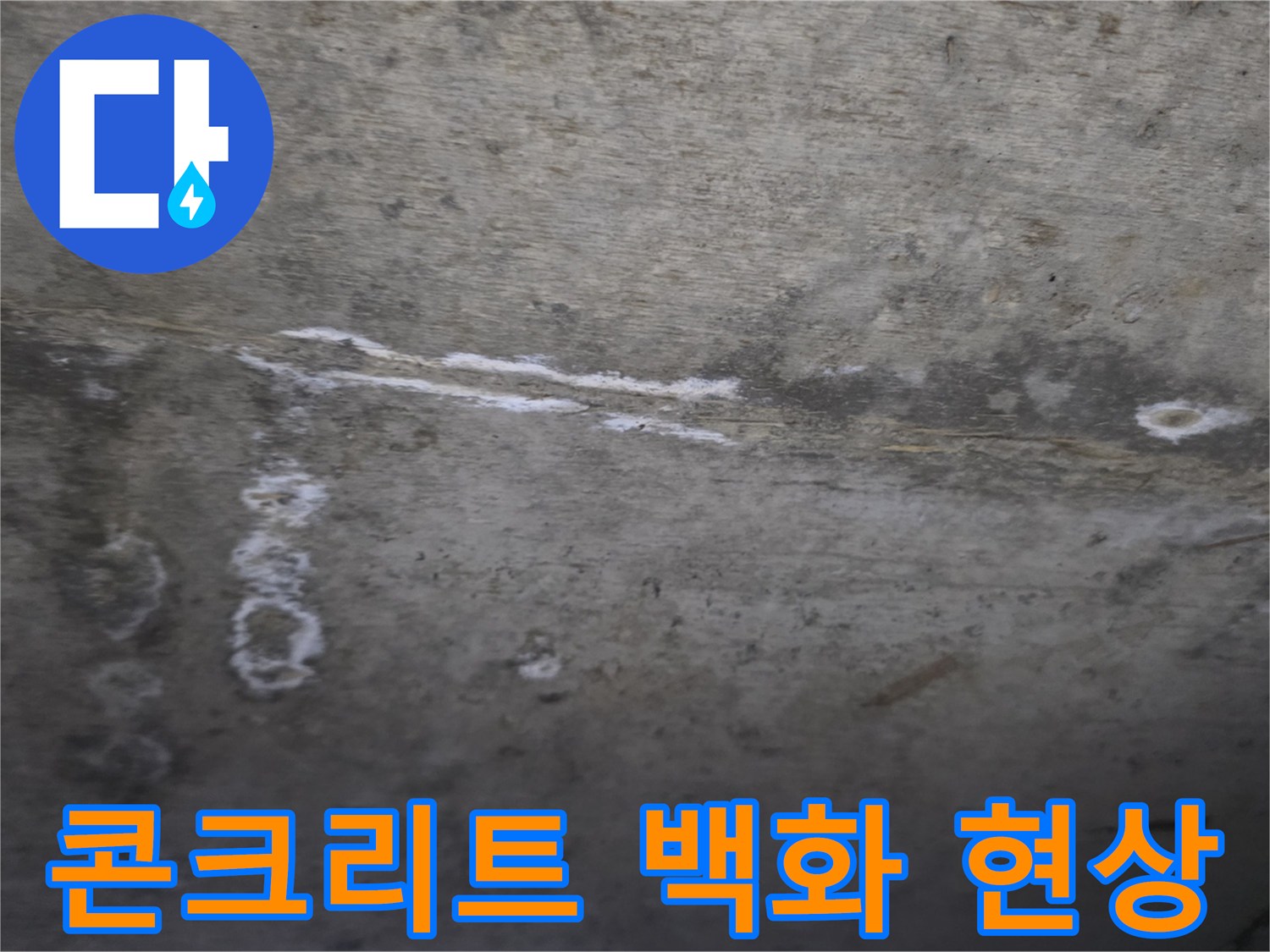 천장-콘크리트-백화-흔적-사진