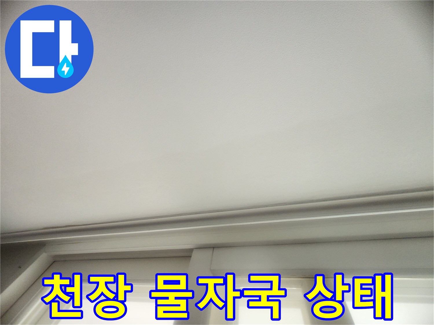 성동구 현장-천장 벽지 젖음 현상
