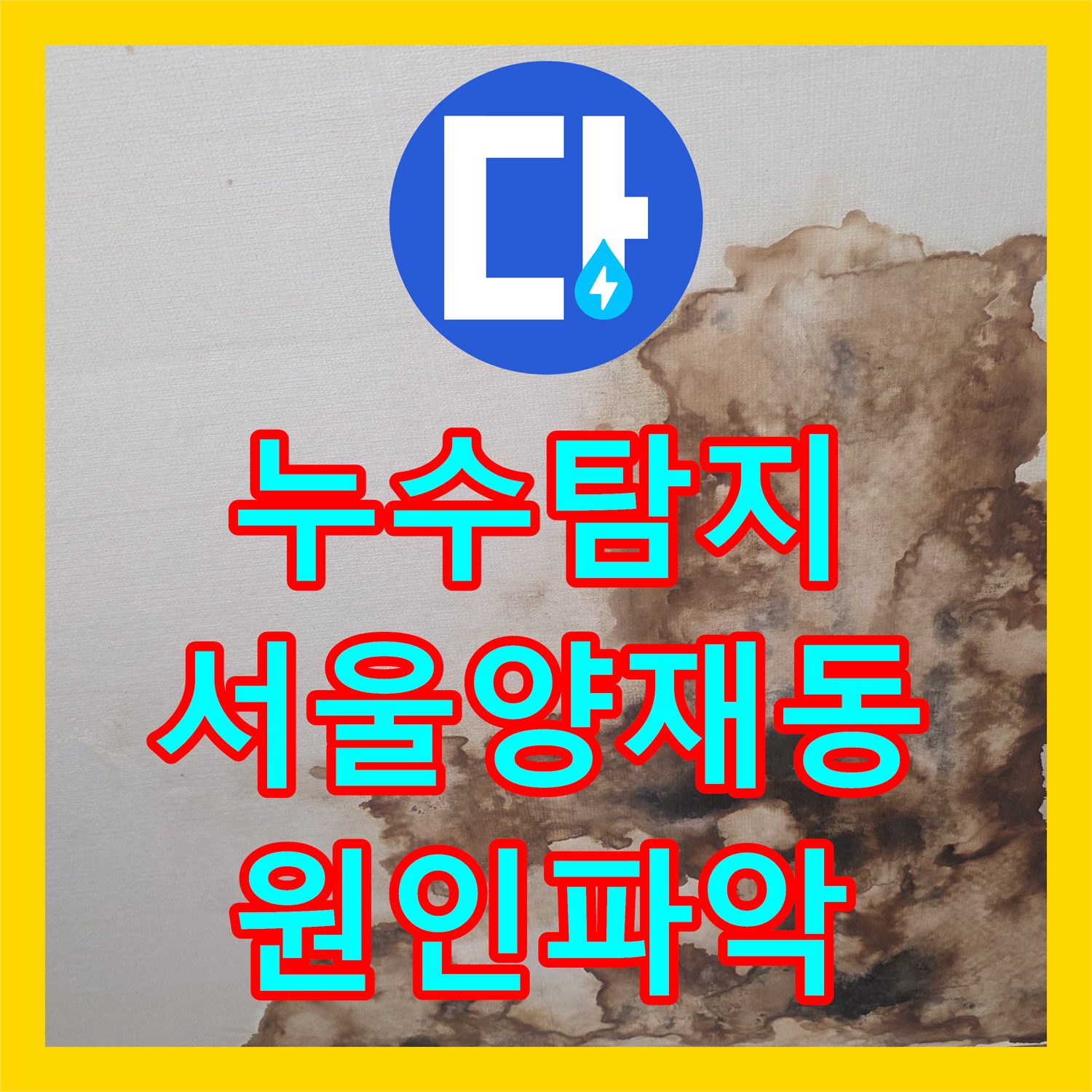 누수탐지 아랫집 방 천장 얼룩의 원인을 내시경으로 정밀 진단한 서울 서초구 양재동
